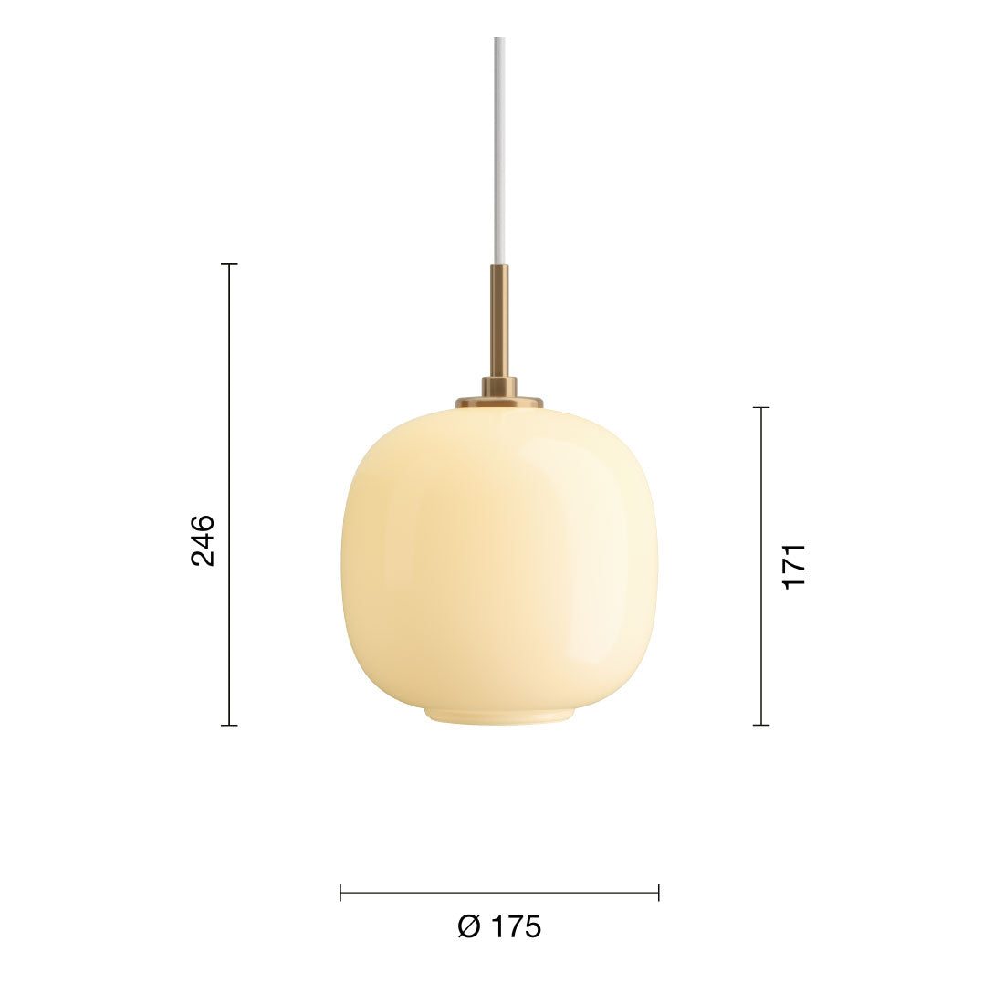 Louis Poulsen VL45 ラジオハウス ペンダントライト ペール・イエロー【展示品】